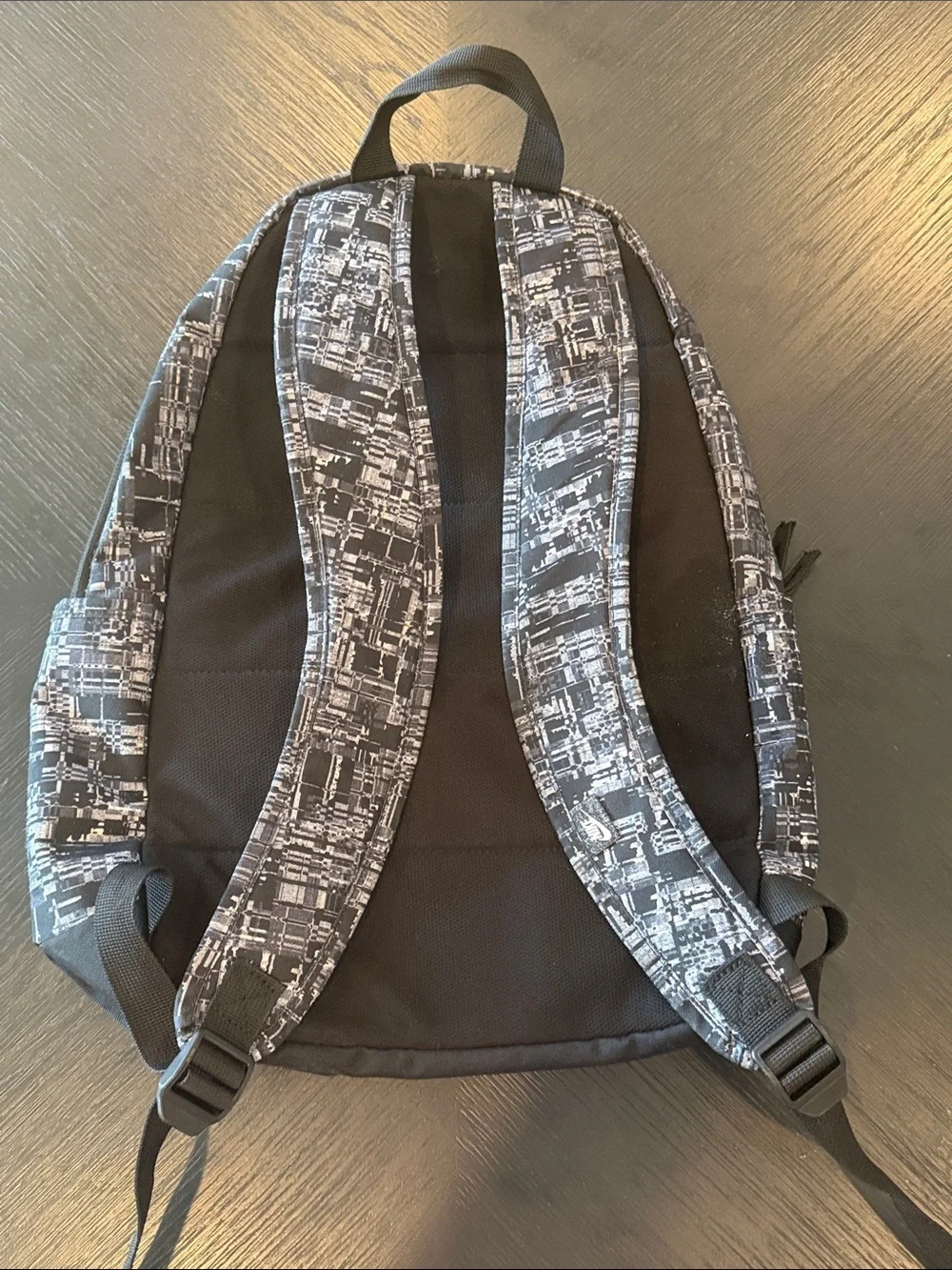 Nike Black & White Geometric Print Backpack